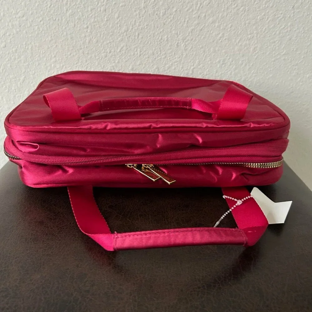 Joy Clean And Chic Expandable Toiletry Case Lipstick Red NWT